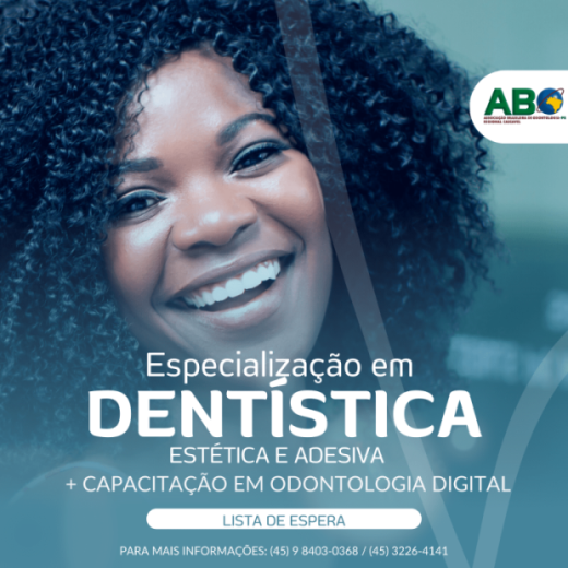 Especialização em Dentística Estética e Adesiva + Capacitação em Odontologia Digital (dupla certificação)